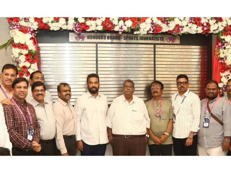 मुंबई के स्पोर्ट्स जर्नलिस्ट्स को पहचान देने के लिए ऑनर्स बोर्ड शुरू