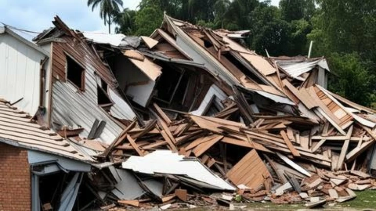 Mumbai: 3 injured in house collapse in Marine Lines Mumbai: 3 injured in house collapse in Marine Lines