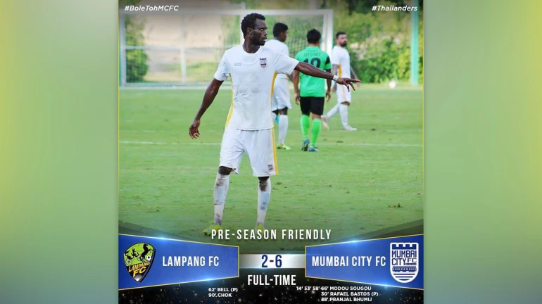 Sougou scores 4 as Mumbai City FC run riot against Lampang FC in pre-season friendly Sougou scores 4 as Mumbai City FC run riot against Lampang FC in pre-season friendly