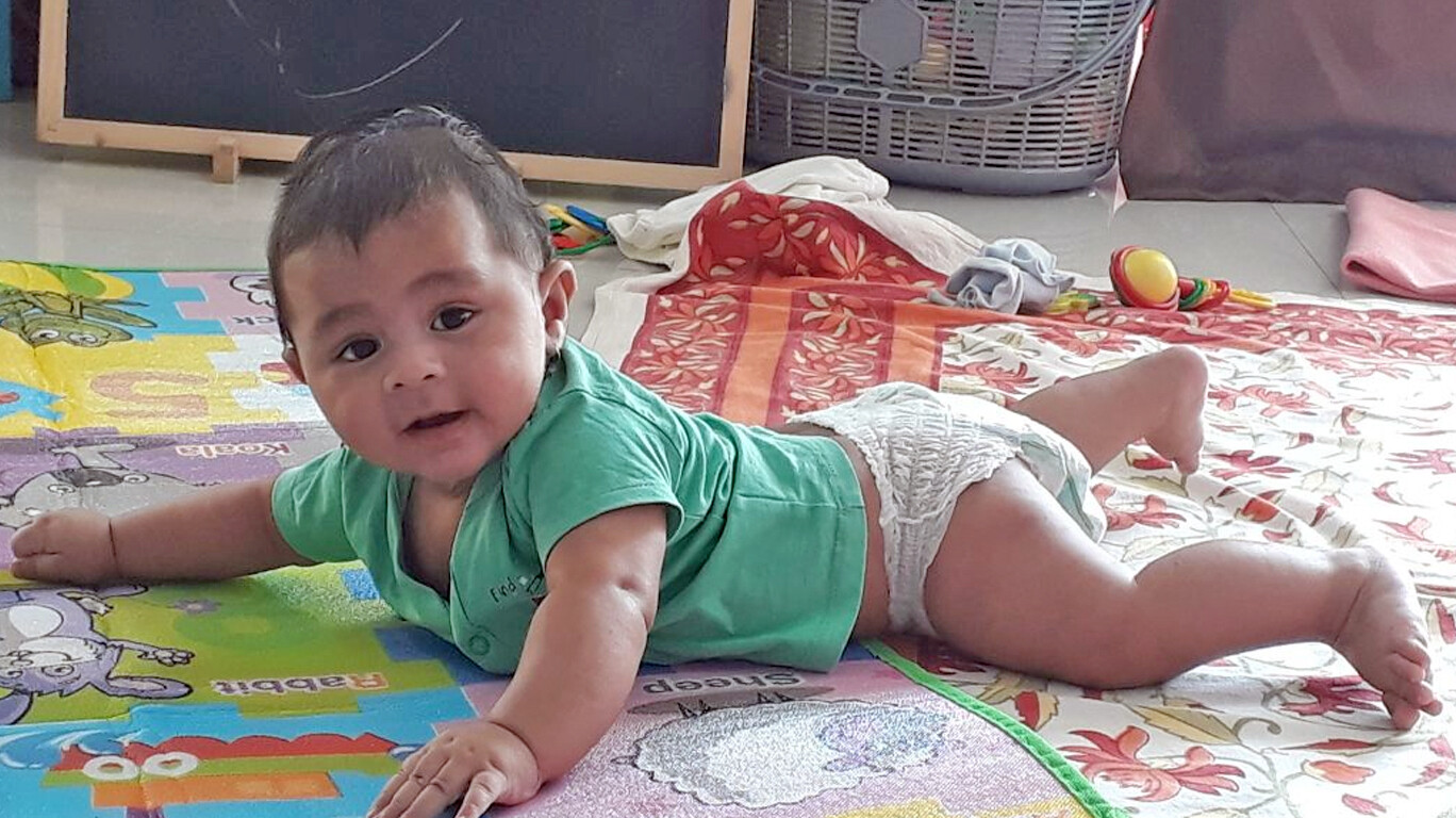 स्वप्नीलच्या राघवचा पाळण्यातच अभिनय सुरू