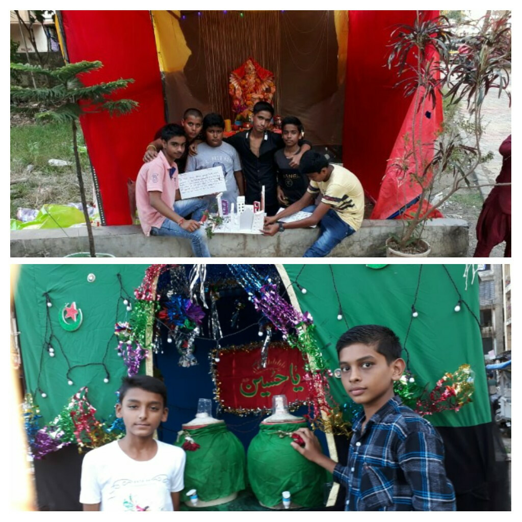 एकता की मिसाल: गणपति और मोहर्रम साथ-साथ, बच्चों की अनोखी पहल