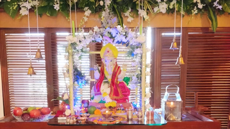 विसर्जनानंतर गणेशमूर्तीच्या मातीत तुळशीच्या रोपट्यांची लागवड विसर्जनानंतर गणेशमूर्तीच्या मातीत तुळशीच्या रोपट्यांची लागवड