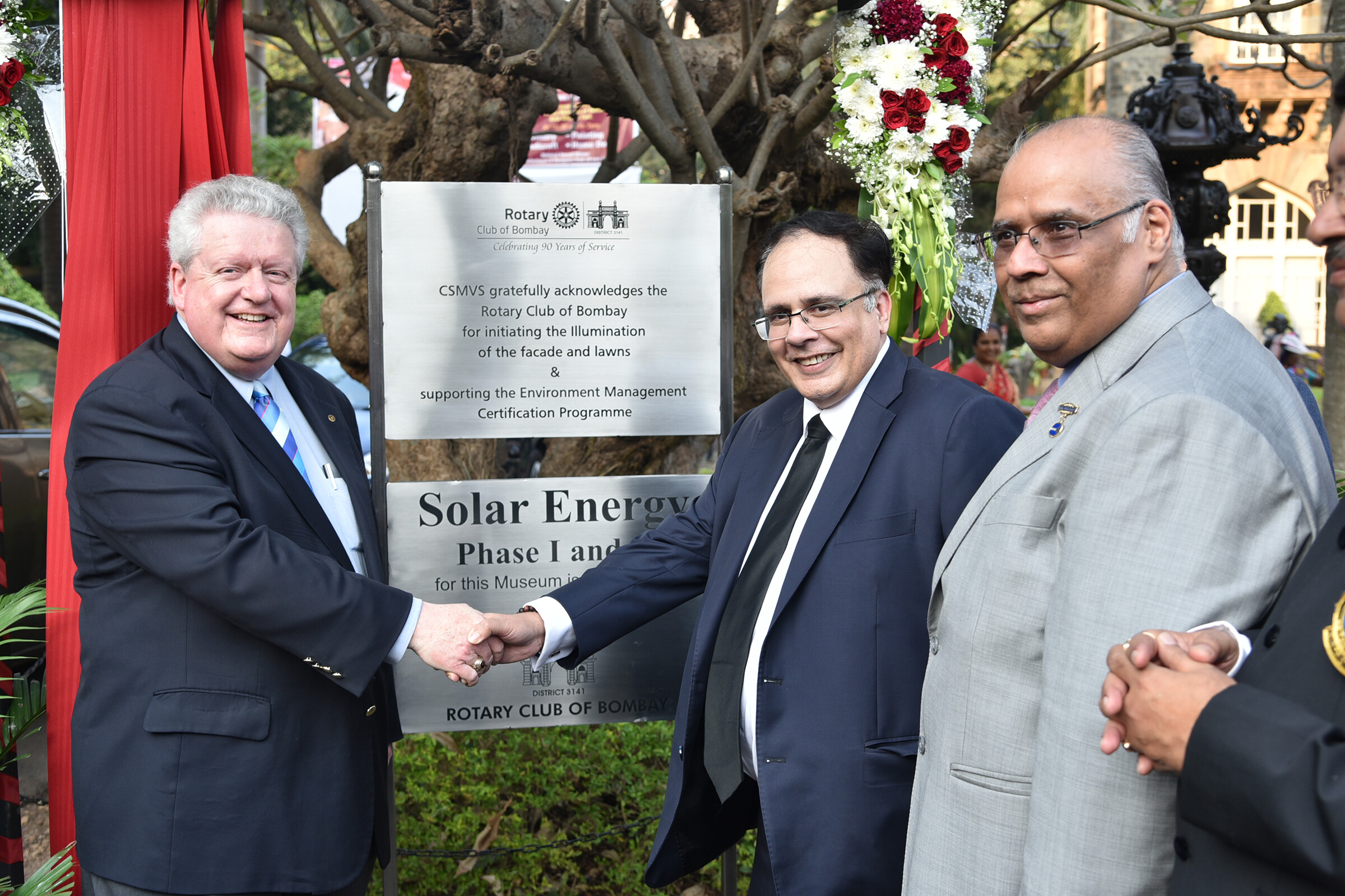 Rotary International President-elect Inaugurates the Initiation of Façade Illumination supported by the Rotary Club of Bombay at CSMVS
