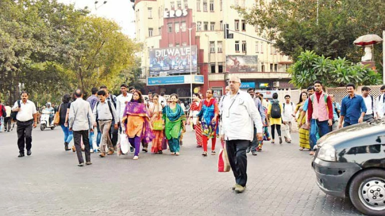 Study shows majority of people in Mumbai walking the final stretch towards their workplace