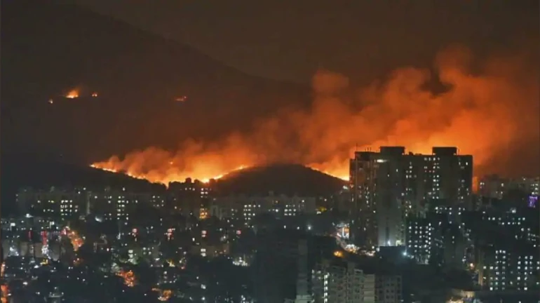 आरे काॅलनीतील आग ६ तासांनंतर नियंत्रणात, संशयाचा धूर मात्र कायम आरे काॅलनीतील आग ६ तासांनंतर नियंत्रणात, संशयाचा धूर मात्र कायम