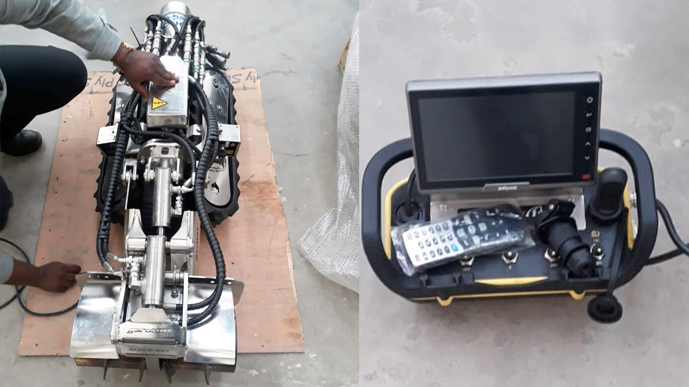 मिनी रोबो करणार भूमिगत पर्जन्यजल वाहिन्यांची साफसफाई