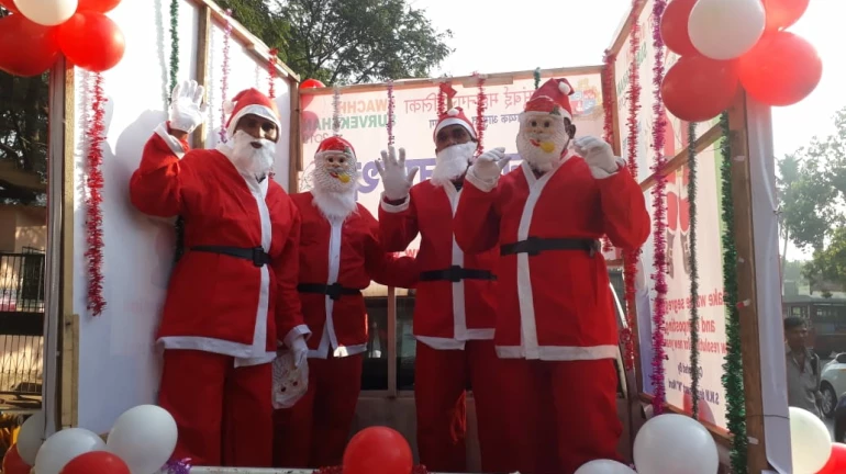 पालिका क्षेत्रात स्वच्छतेचा संदेश घेऊन अवतरला सांताक्लॉज! पालिका क्षेत्रात स्वच्छतेचा संदेश घेऊन अवतरला सांताक्लॉज!