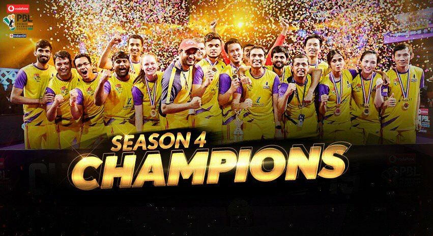 PBL 2018/19 Finals: Bengaluru Raptors clinch their maiden title as they mark a 4-3 win against Mumbai Rockets