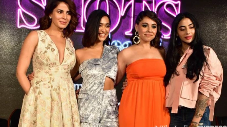 The girl gang of Four More Shots Please share their interpretation of the fun title The girl gang of Four More Shots Please share their interpretation of the fun title