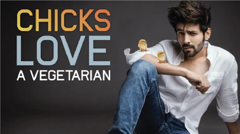 Kartik Aaryan collaborates with Peta India for 'Chicks Love a Vegetarian' campaign