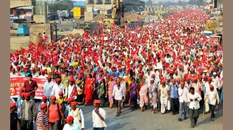 50,000 Maharashtra farmers march towards Mumbai again