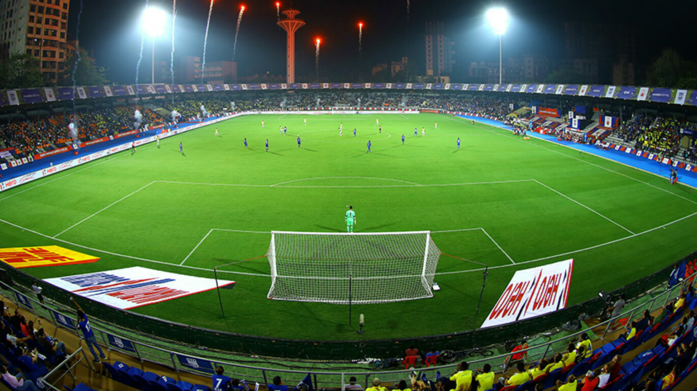 Mumbai Football Arena refurbishes the ground for ISL playoffs and Mumbai Football Arena refurbishes the ground for ISL playoffs and