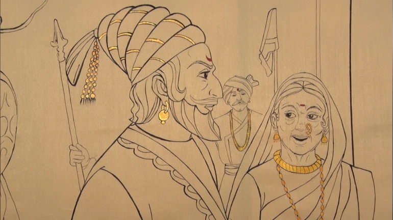 १२५ फूट साडीवर साकारला जिजाऊंचा जीवनप्रवास १२५ फूट साडीवर साकारला जिजाऊंचा जीवनप्रवास