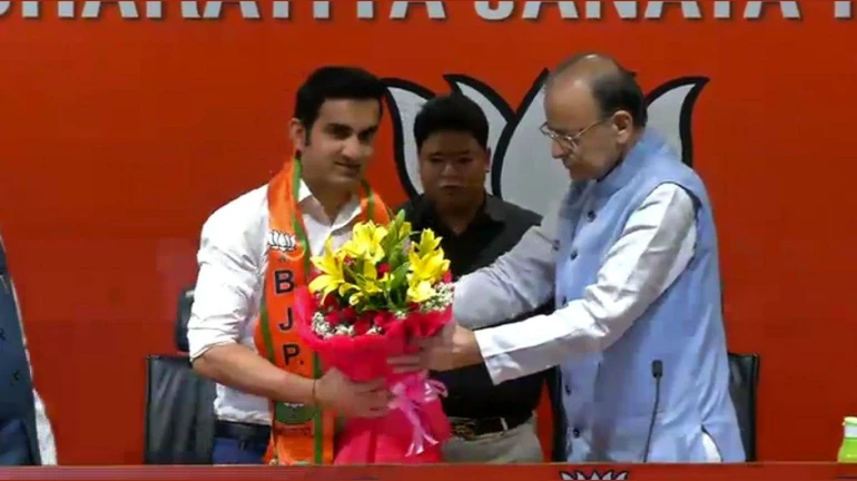Former Indian opener Gautam Gambhir joins BJP Former Indian opener Gautam Gambhir joins BJP