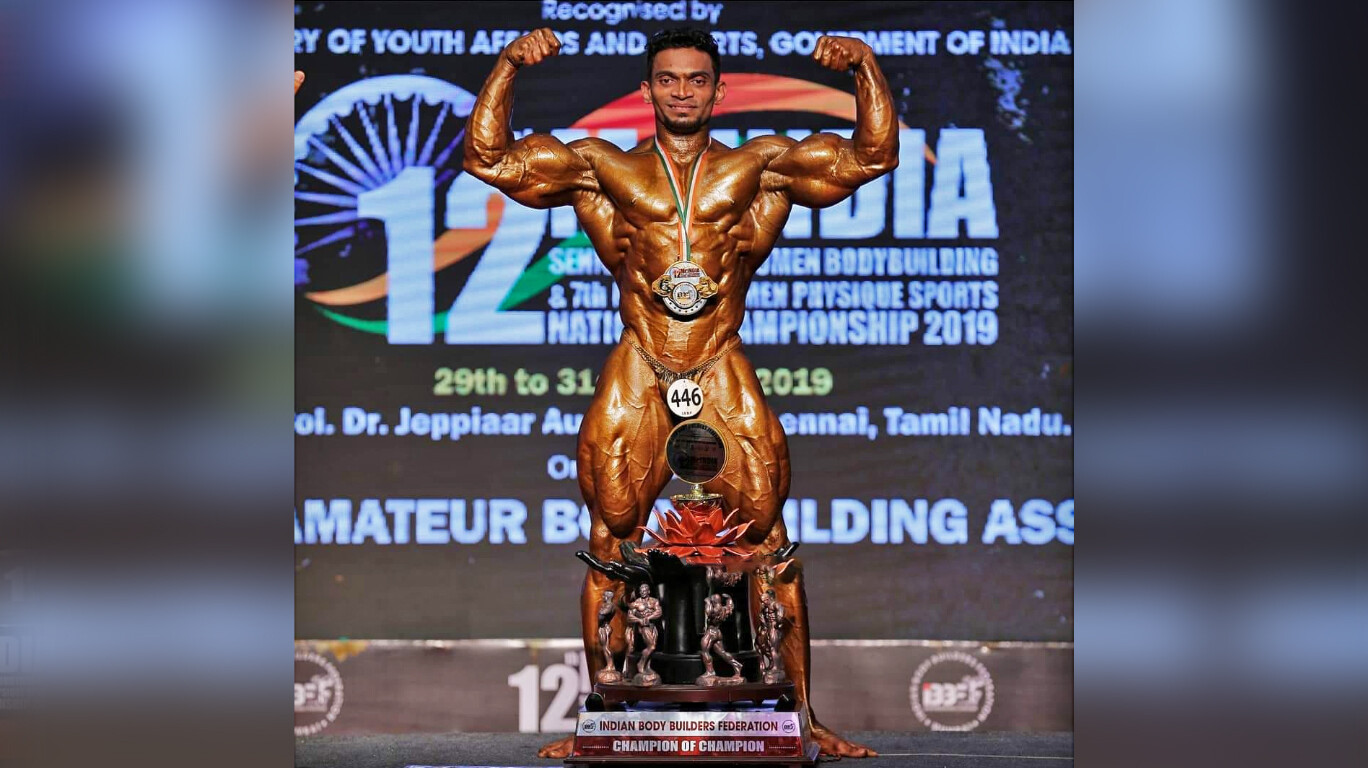 मुंबईकर सुनीत जाधव शरीरसौष्ठवात तिसऱ्यांदा ‘भारत-श्री’