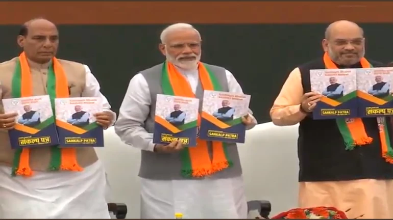 BJP releases its manifesto; focuses on national security, farmers