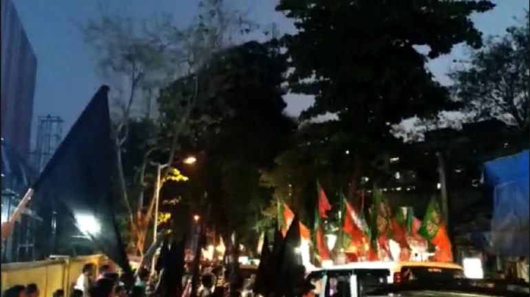 गोपाल शेट्टी की रैली को दिखाए गये काले झंडे, कार्यकर्ताओं ने की धक्का-मुक्की