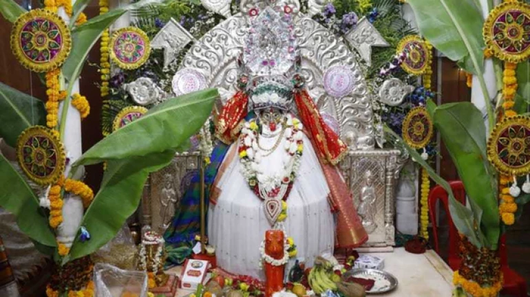 चैत्र नवरात्रौत्सवानिमित्त निघाली कालिका मातेची पालखी चैत्र नवरात्रौत्सवानिमित्त निघाली कालिका मातेची पालखी