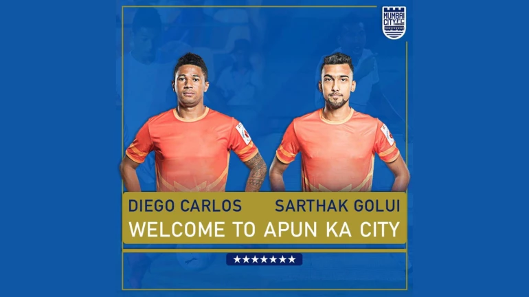Mumbai City FC sign FC Pune City players Diego Carlos, Sarthak Golui