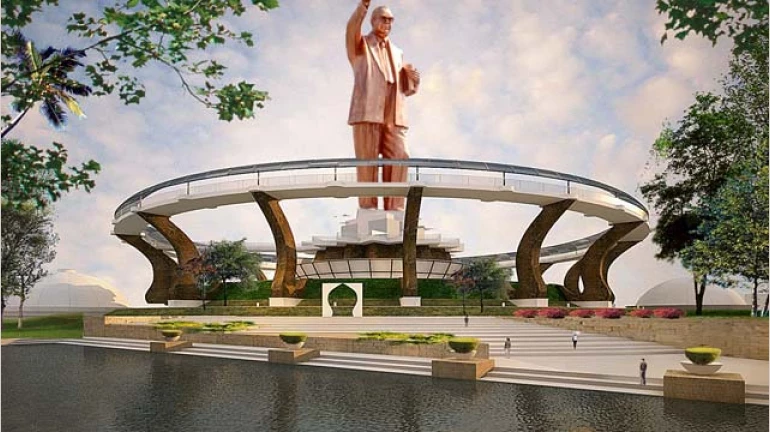 Mumbai: Delay expected in completion of 350-foot-tall Dr. BR Ambedkar statue in Dadar
