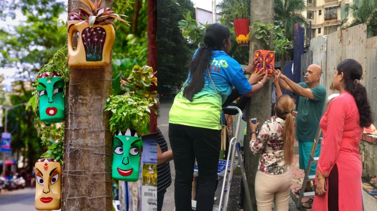 When Waste Cans Turn Into Canvases and Creates A Vertical Garden When Waste Cans Turn Into Canvases and Creates A Vertical Garden