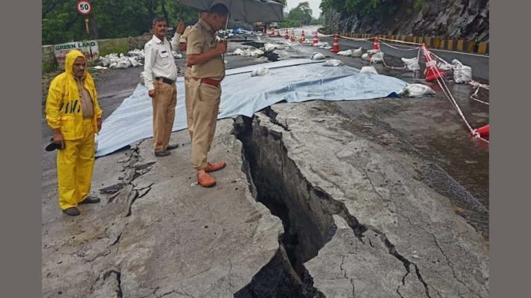Major crack develops on Mumbai-Nashik highway near Kasara Ghat