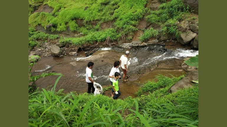 Waterfall Clean Up Drive Conducted At Vadap, Kharghar Waterfall Clean Up Drive Conducted At Vadap, Kharghar