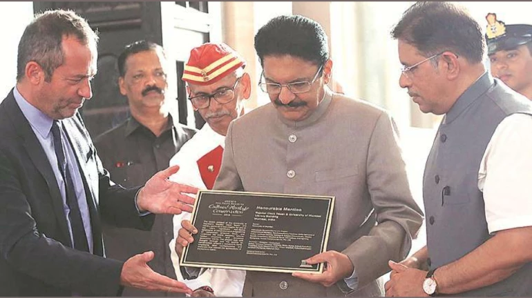 South Mumbai Can Be India's Best Heritage District: Governor C. Vidyasagar Rao While Receiving UNESCO's Asia Pacific Award South Mumbai Can Be India's Best Heritage District: Governor C. Vidyasagar Rao While Receiving UNESCO's Asia Pacific Award