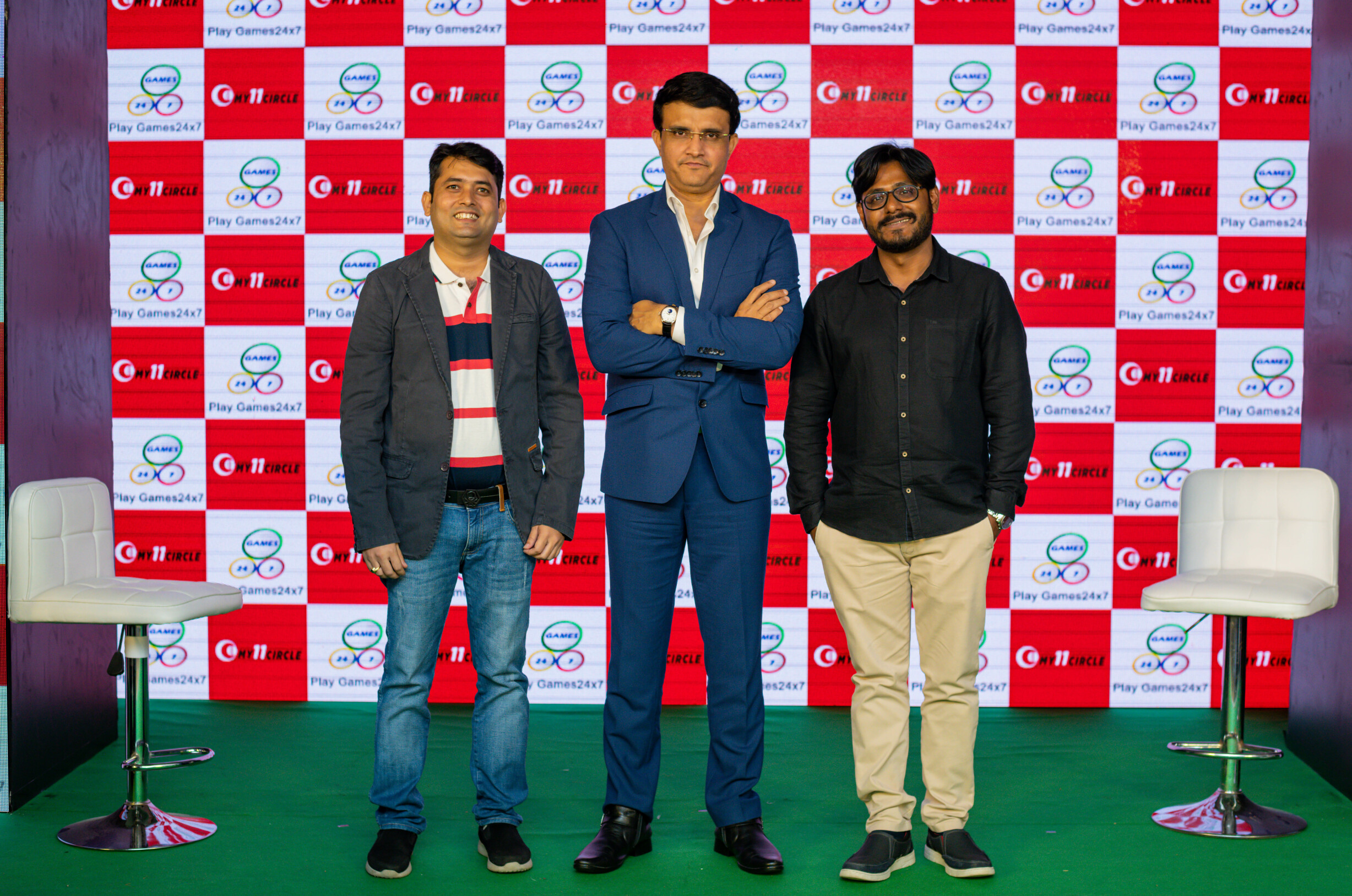 Sourav Ganguly felicitates World Cup 2019 My11Circle winners