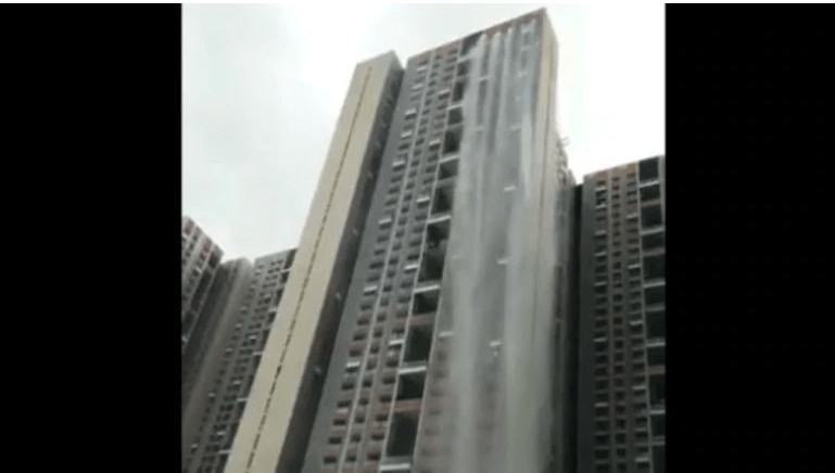 Mumbai Rains: Waterfall in the heart of Mumbai?