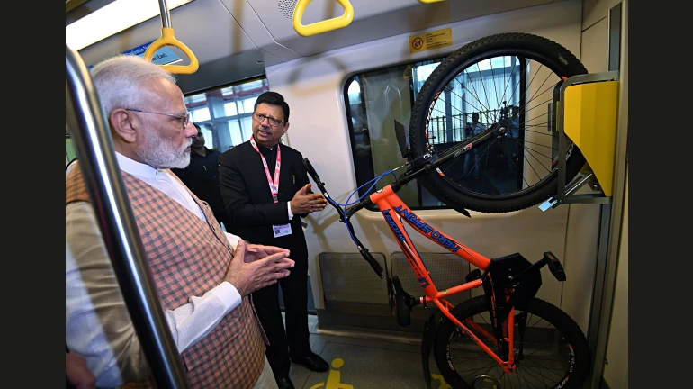 Commuters will be able to take their bicycles inside a metro as Mumbai gets its first 'Make In India' coach