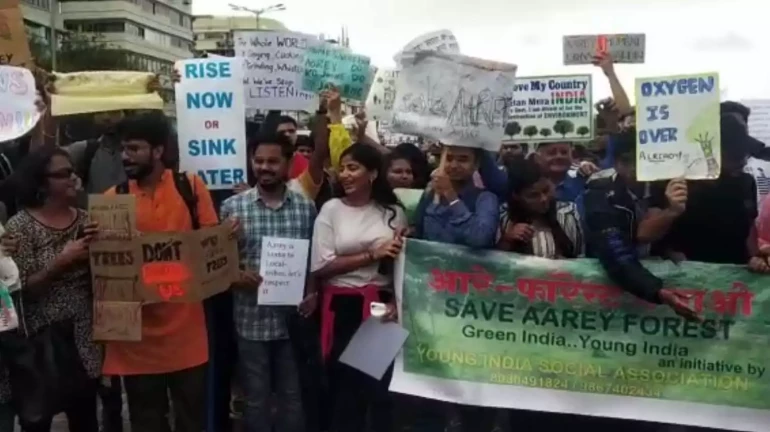 Yet Again, Citizens Stage A Silent Protest At Aarey Colony