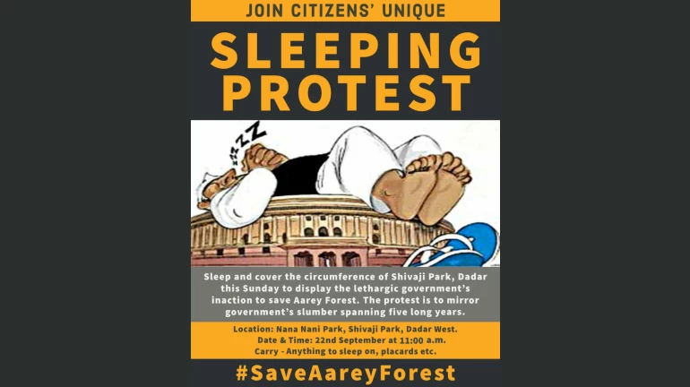 Save Aarey:  छुट पर खाइए खाना और सो कर करिये आंदोलन Save Aarey:  छुट पर खाइए खाना और सो कर करिये आंदोलन