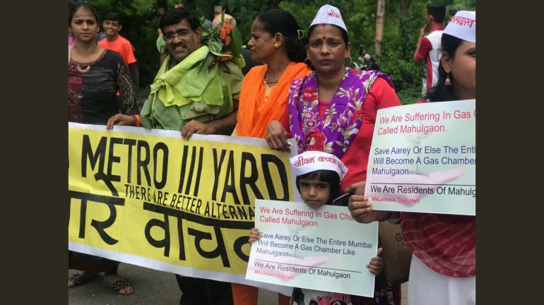 After HC Dismisses Petitions Tree cutting begins in Aarey; activists protests