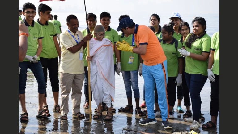 Clean-up drives in various parts of the city on the eve of 150th Gandhi Jayanti