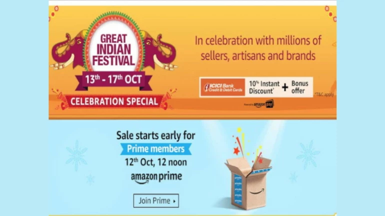 प्लिपकार्ट, अॅमेझाॅनची बंपर आॅफर, दिवाळी सेल 'या' तारखेपासून सुरू प्लिपकार्ट, अॅमेझाॅनची बंपर आॅफर, दिवाळी सेल 'या' तारखेपासून सुरू