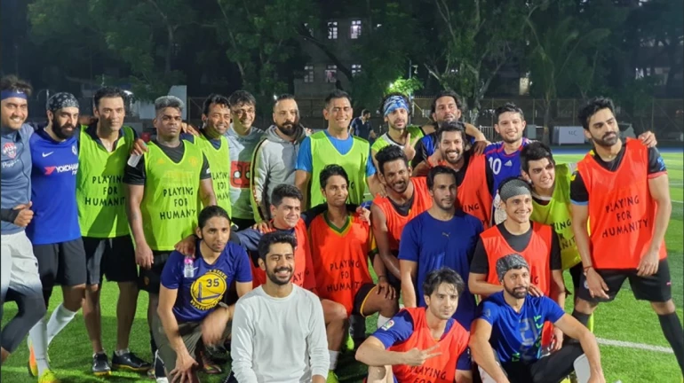 Playing For Humanity: MS Dhoni, Leander Paes play football match in Mumbai