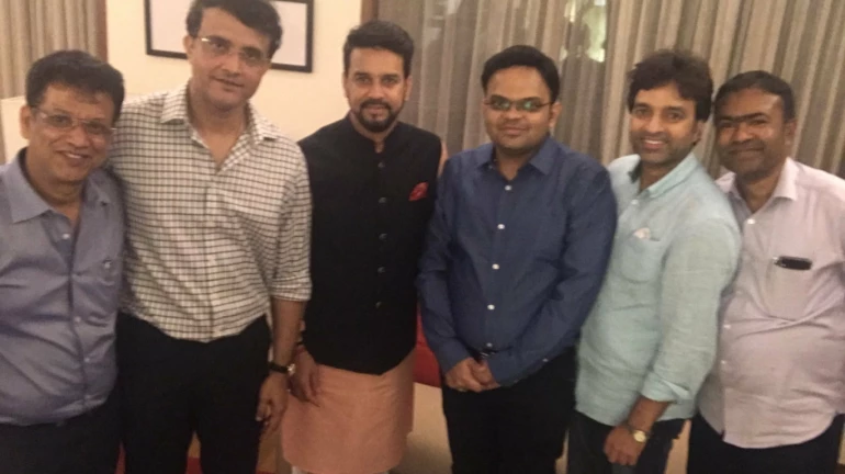 Sourav Ganguly to take charge on October 23; shares photo on Twitter with 'The New Team' Sourav Ganguly to take charge on October 23; shares photo on Twitter with 'The New Team'