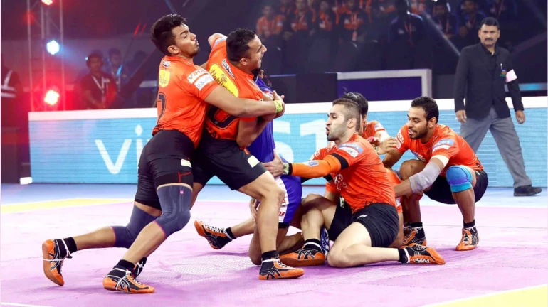 VIVO Pro Kabaddi League 2019: U Mumba secure a semis berth with win against Haryana Steelers VIVO Pro Kabaddi League 2019: U Mumba secure a semis berth with win against Haryana Steelers