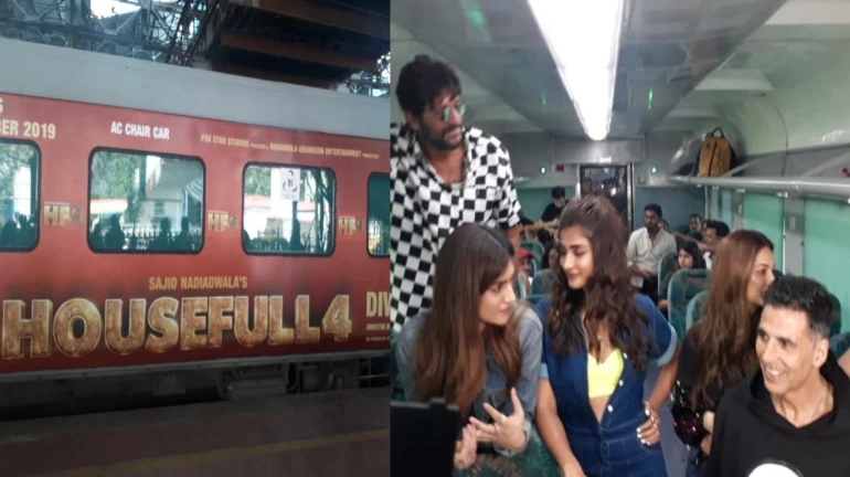 रेलवे ने फिल्म 'हाउसफुल 4' के साथ 'प्रमोशन ऑन व्हील्स' का किया आरंभ!