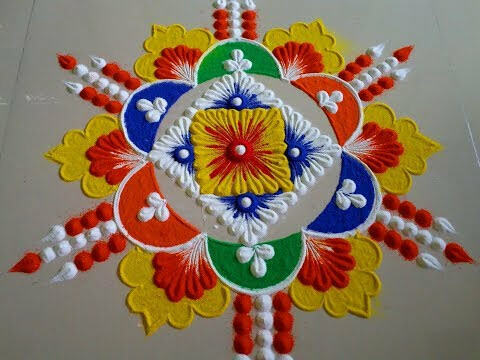 घरगुती वस्तू वापरून 'अशी' साकारा सुंदर रांगोळी