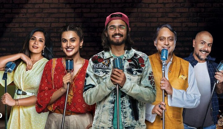 'वन माइक स्टैंड' का नया पोस्टर हुआ रिलीज, तापसी, रिचा और शशि थरूर आए नजर