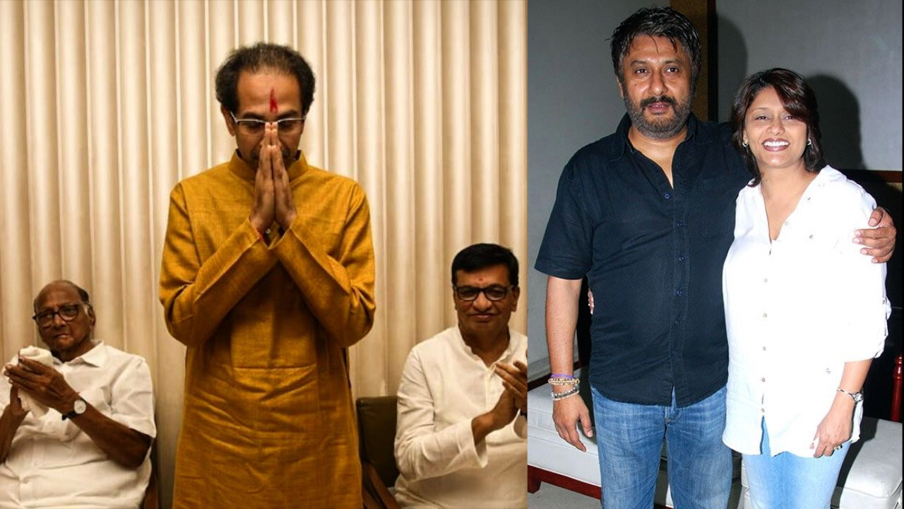 पल्लवी जोशीच्या पतीनं महाविकासआघाडीला संबोधलं 'गुंडा पार्टी', नेटकरी संतापले