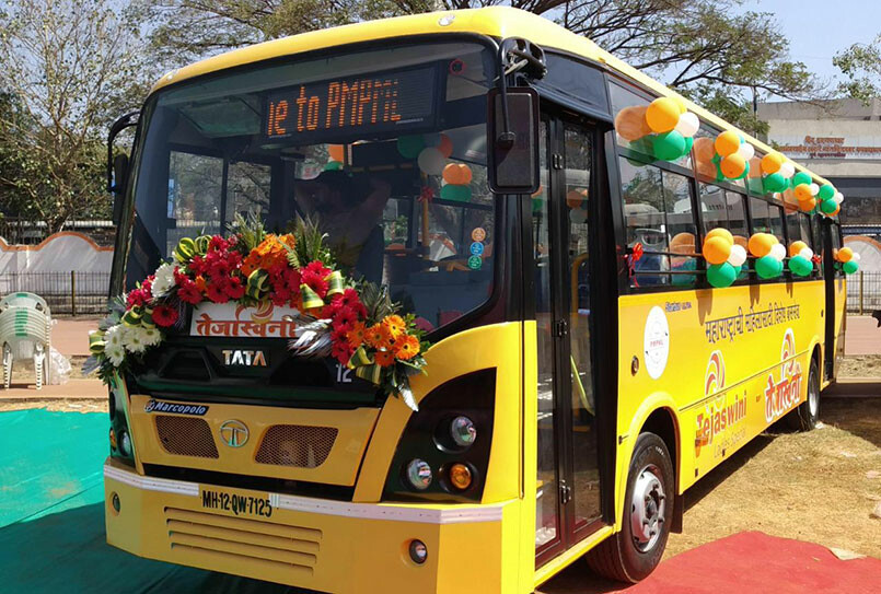 10 Tejaswini Buses Hits The Road In Thane