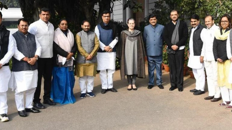 Congress Maharashtra Ministers Meet Sonia and Rahul Gandhi