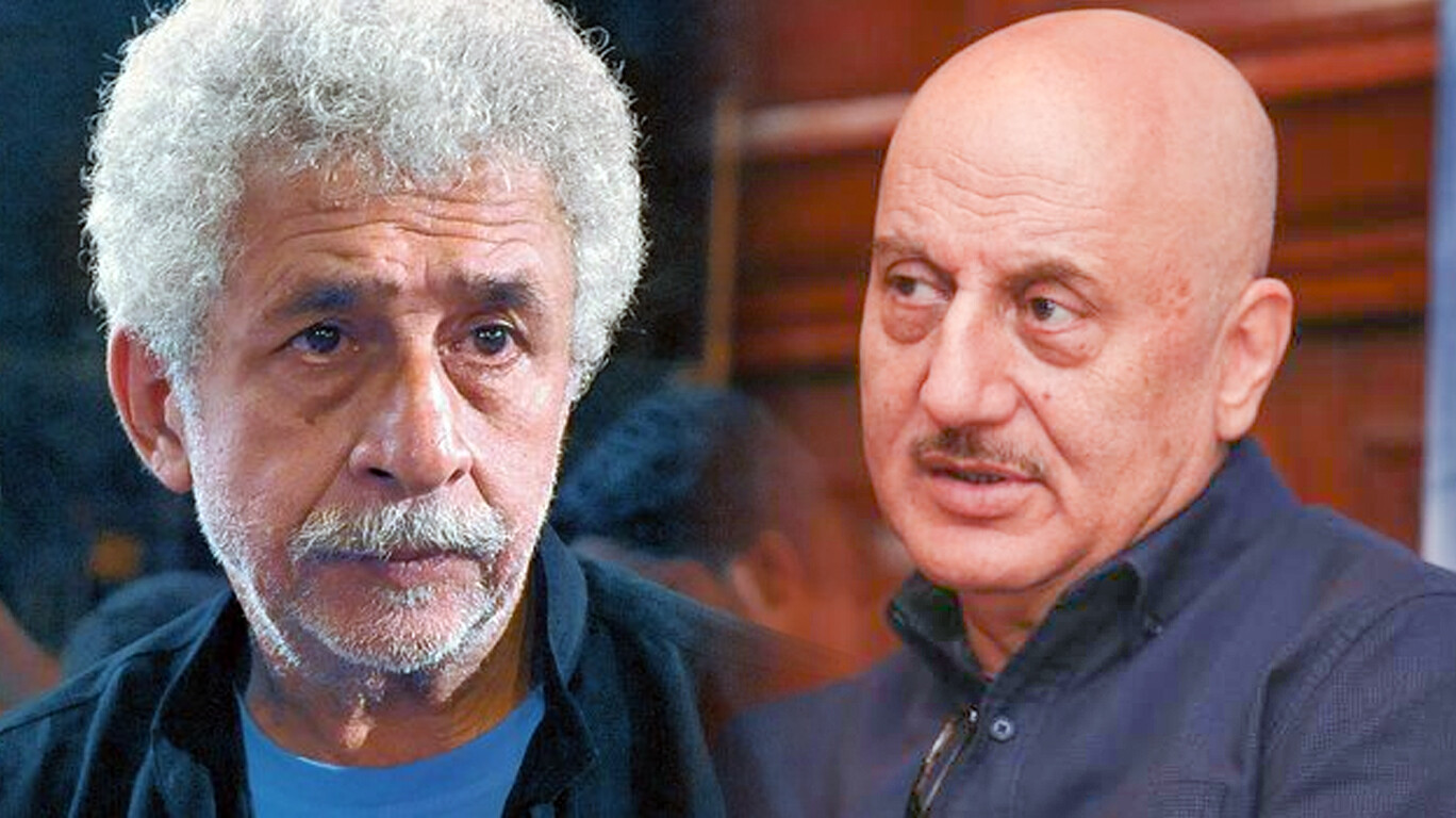 अनुपम खेर ने नसीरुद्दीन शाह को बताया 'नशेड़ी', देखिए वीडियो