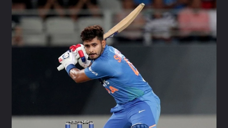 India post a mammoth 347-run total after Shreyas Iyer scores his maiden century India post a mammoth 347-run total after Shreyas Iyer scores his maiden century