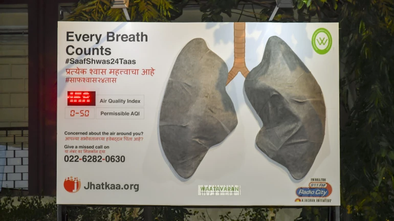 Air Quality in Mumbai: Artificial Lungs Installed Turn Black in two weeks Air Quality in Mumbai: Artificial Lungs Installed Turn Black in two weeks