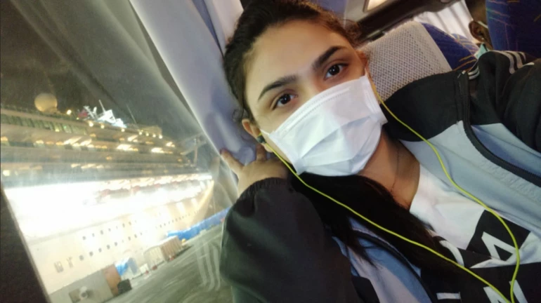 Mumbai girl from coronavirus infected ship returns from Japan Mumbai girl from coronavirus infected ship returns from Japan