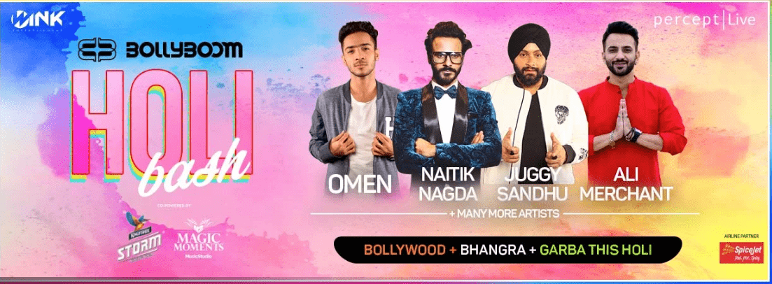 Percept LIVE brings the 10-city 'Bollyboom Holi Bash 2020'